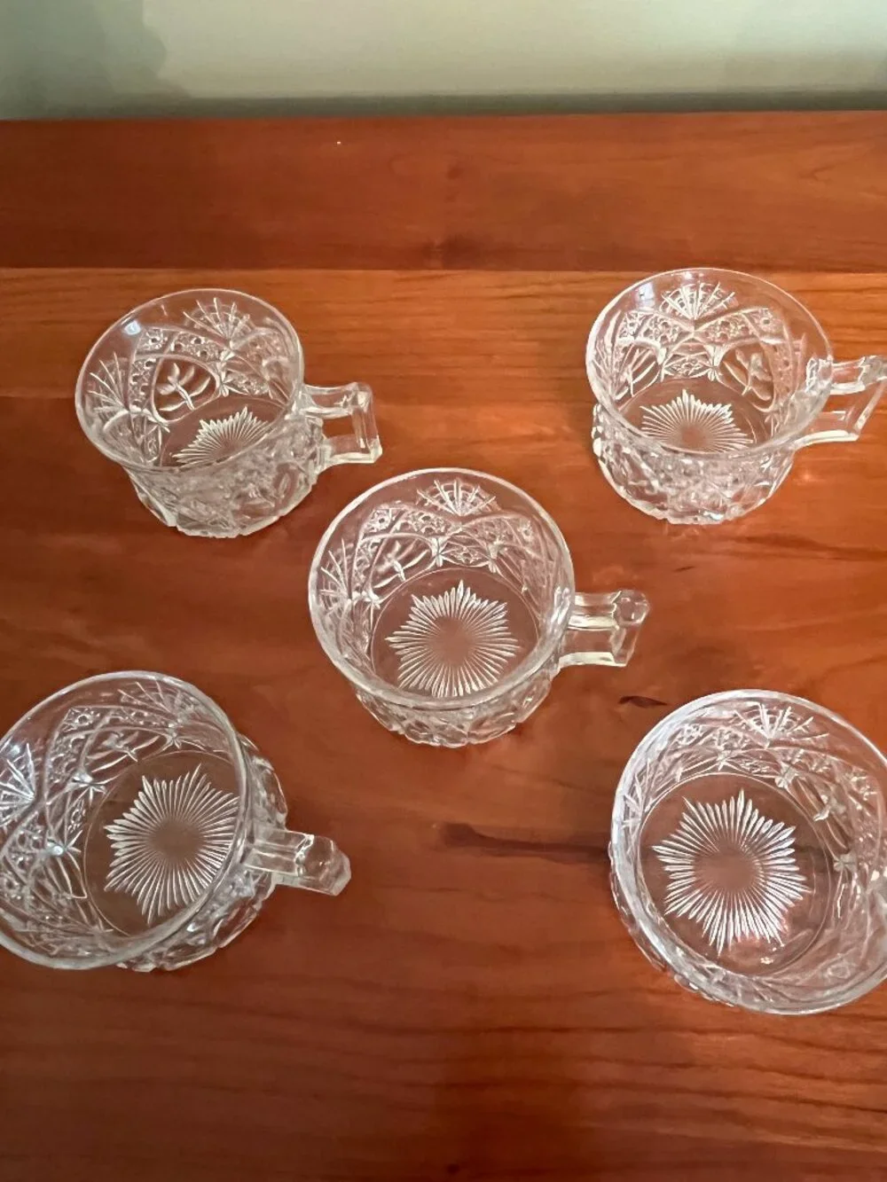 Set of 5 Rare Vintage Punch Cups